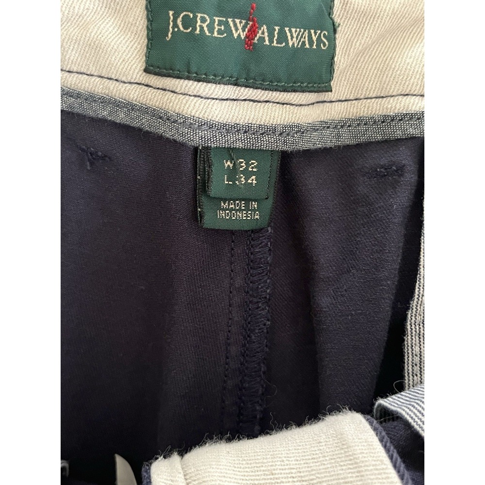 J Crew Oarsman Chino Pants Mens 32x32 Blue 770 Broken In Straight Fit Casual - Picture 5 of 7